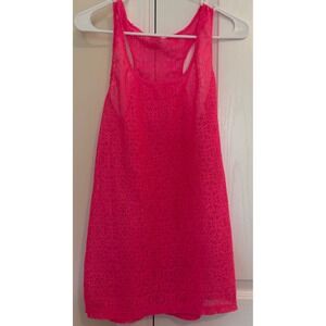 OP Ocean Pacific Girls XL 15-17 Pink Sizzle Lace Racerback Tank Top 0J24T121T